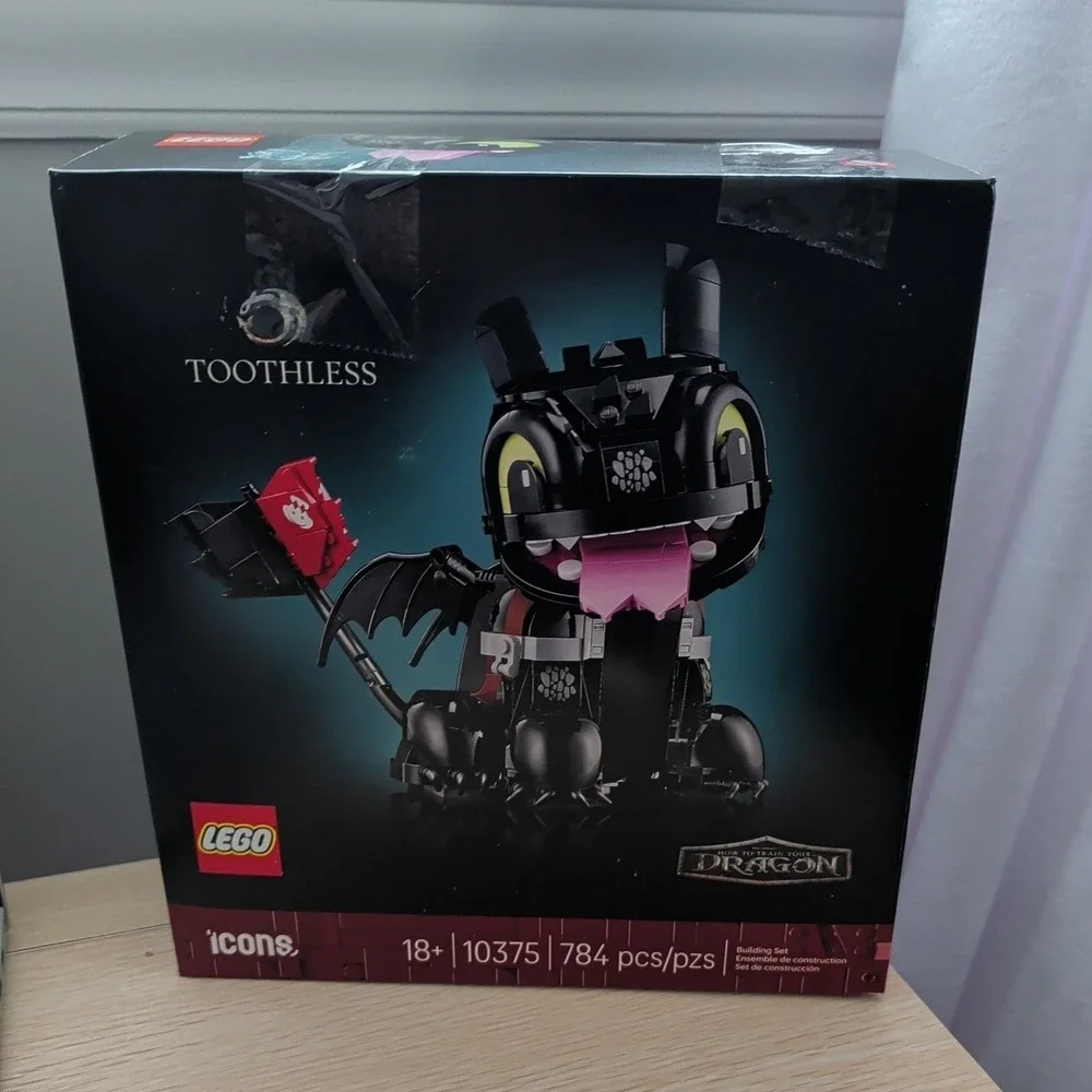 LEGO Icons Toothless 10375 How to Train Your Dragon Night Fury Building Set 784p